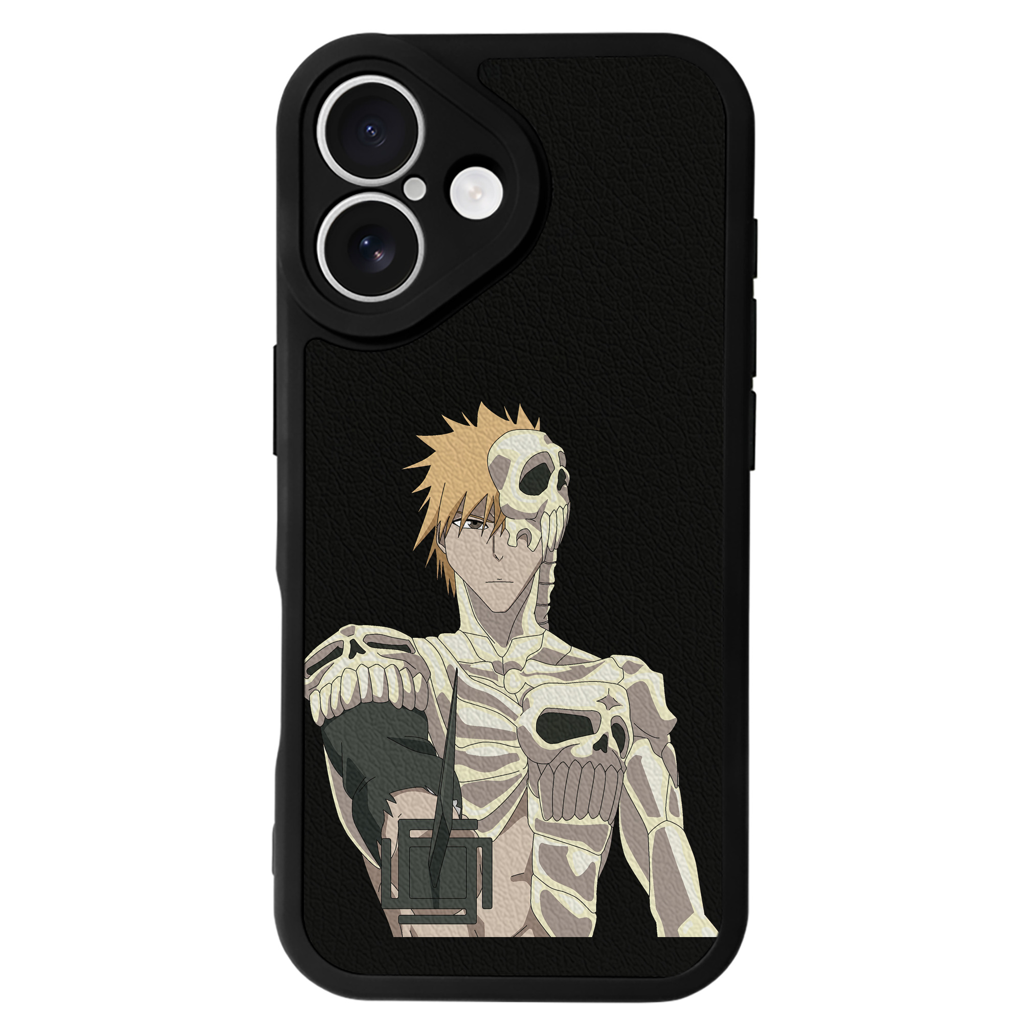 ブリーチ 黒崎一護（くろさき いちご）BLEACH Kurosaki Ichigo 【iPhone 16シリーズ対応】シリコンスマホケース（レザー調） 材質：シリコン